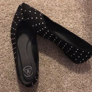 BRAND NEW Missguided Black Studded Flats